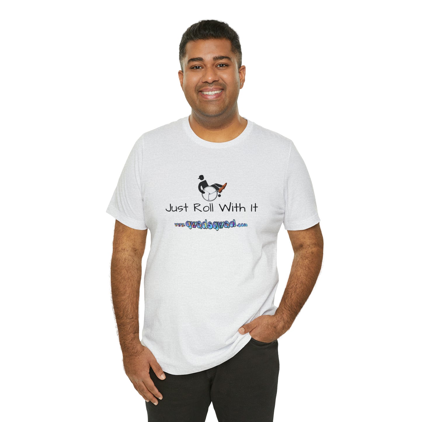"Just Roll with It" Qwadsqwad T-Shirt: Embrace Resilience and Support the Channel!