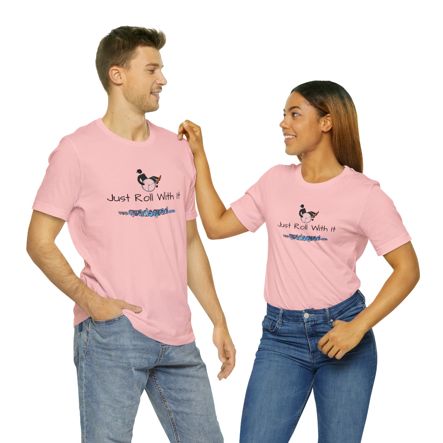 "Just Roll with It" Qwadsqwad T-Shirt: Embrace Resilience and Support the Channel!