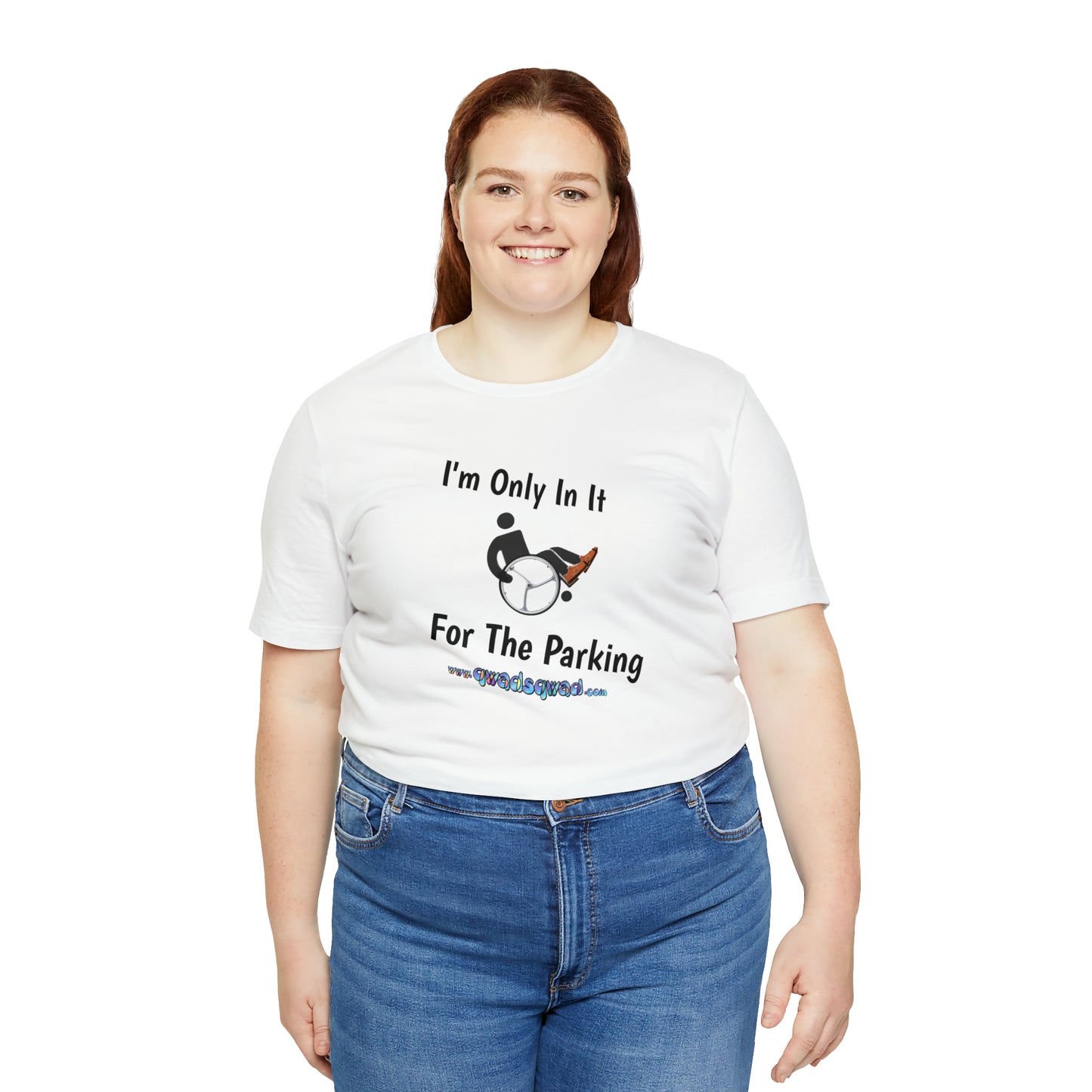Inclusive Humor, Exclusive Parking: 'Only in it for the Parking' Unisex Short Sleeve Tee