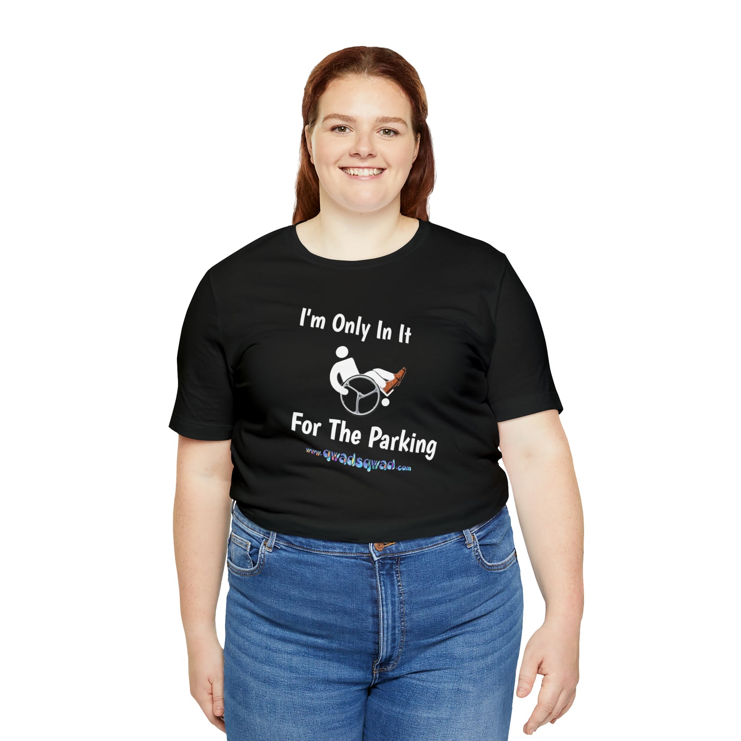 Inclusive Humor, Exclusive Parking: 'Only in it for the Parking' Unisex Short Sleeve Tee
