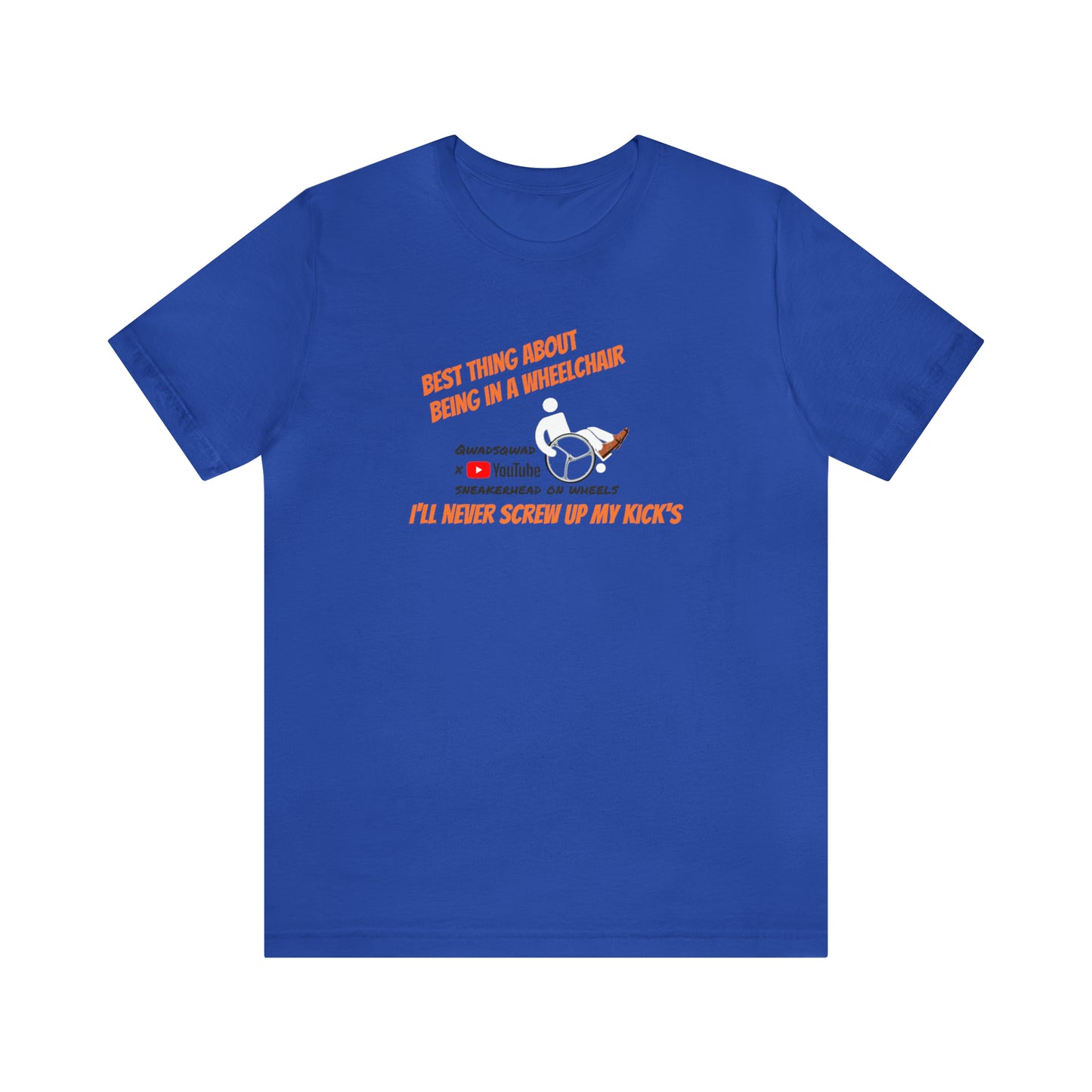 Straight Kicks: Embracing Wheelchair Perks in Style ! Unisex Short Sleeve Tee