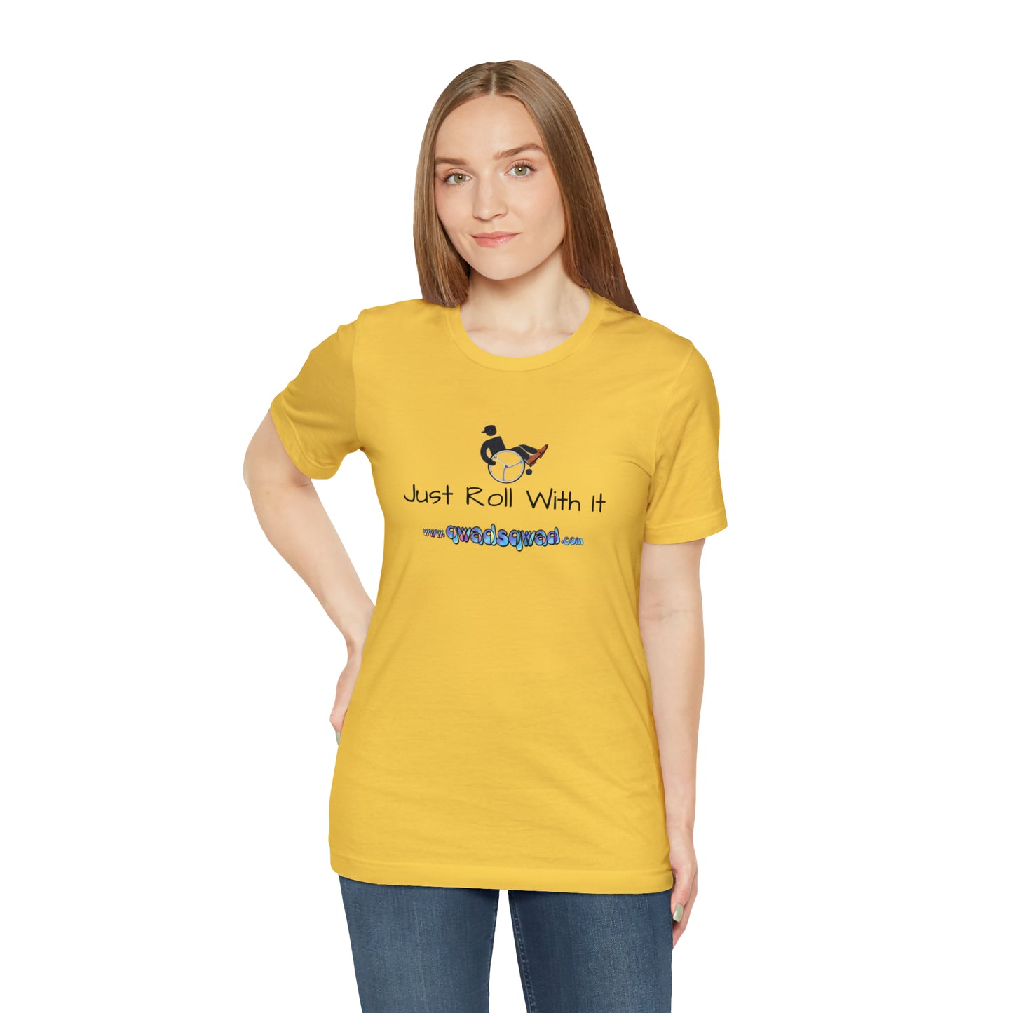"Just Roll with It" Qwadsqwad T-Shirt: Embrace Resilience and Support the Channel!