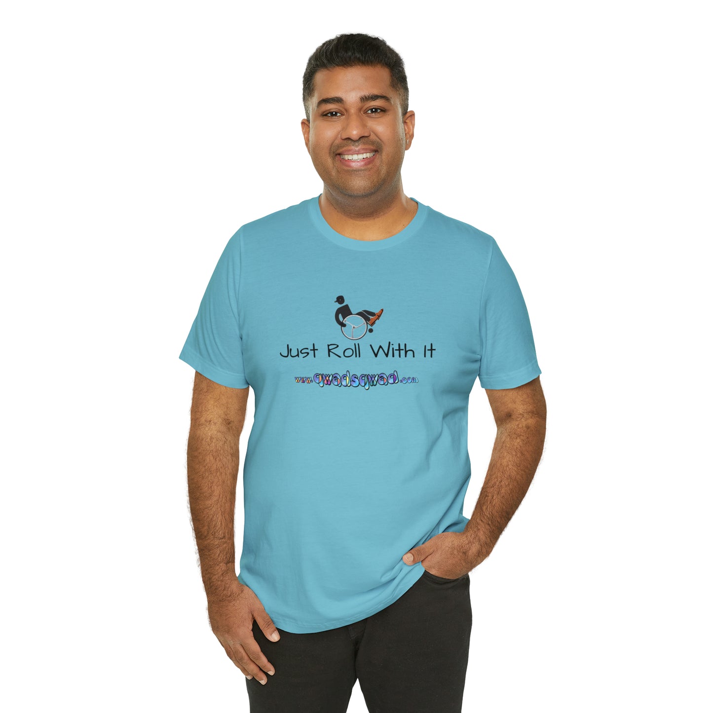 "Just Roll with It" Qwadsqwad T-Shirt: Embrace Resilience and Support the Channel!