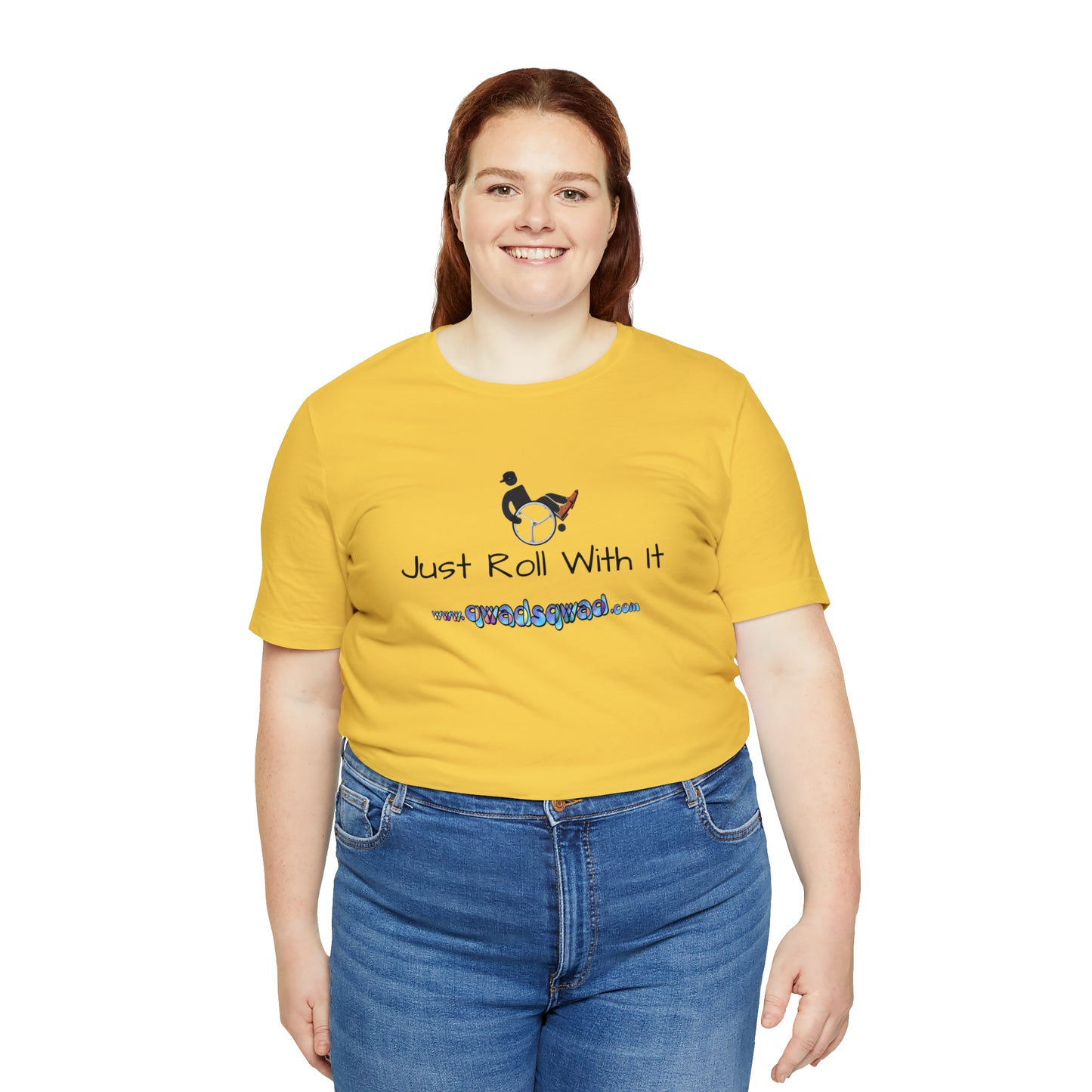"Just Roll with It" Qwadsqwad T-Shirt: Embrace Resilience and Support the Channel!