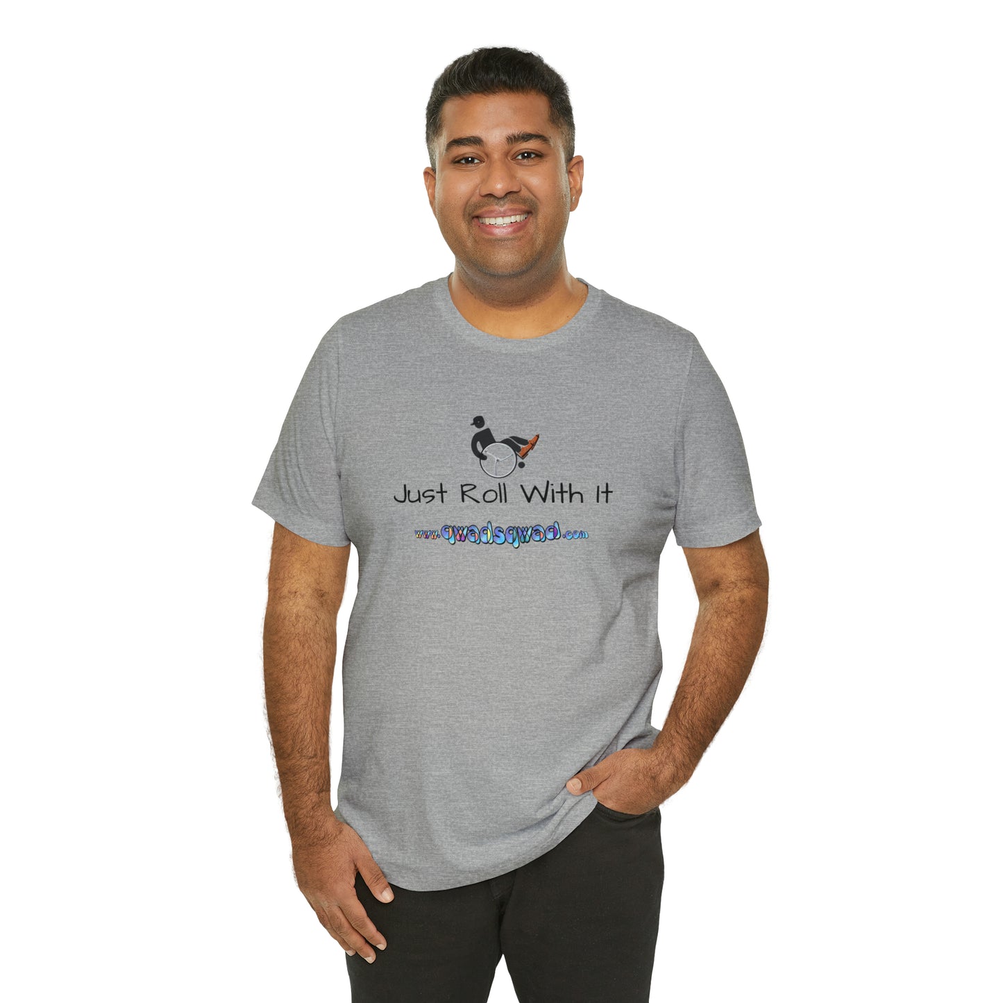 "Just Roll with It" Qwadsqwad T-Shirt: Embrace Resilience and Support the Channel!