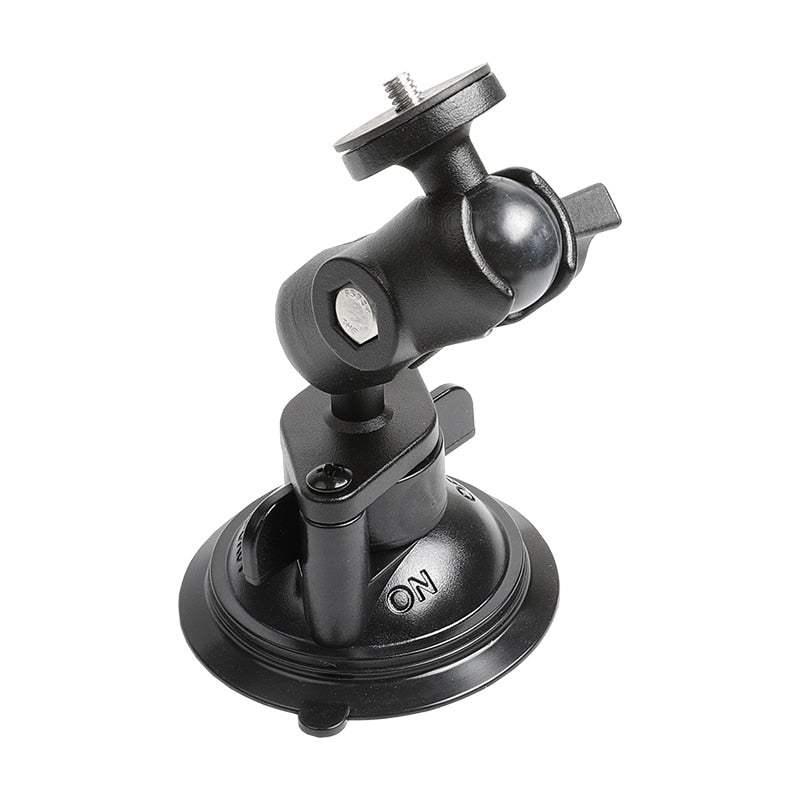 QwadConnect Suction Cup Mount Kit with 1" Double Ball Arm and Universal Camera/Tripod Mount