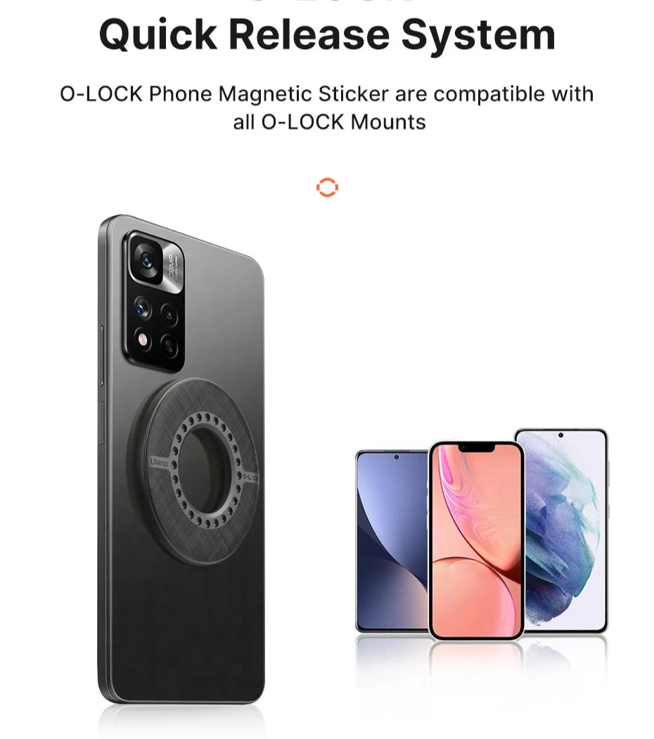 QwadConnect system Ulanzi O-LOCK Universal Phone Mount