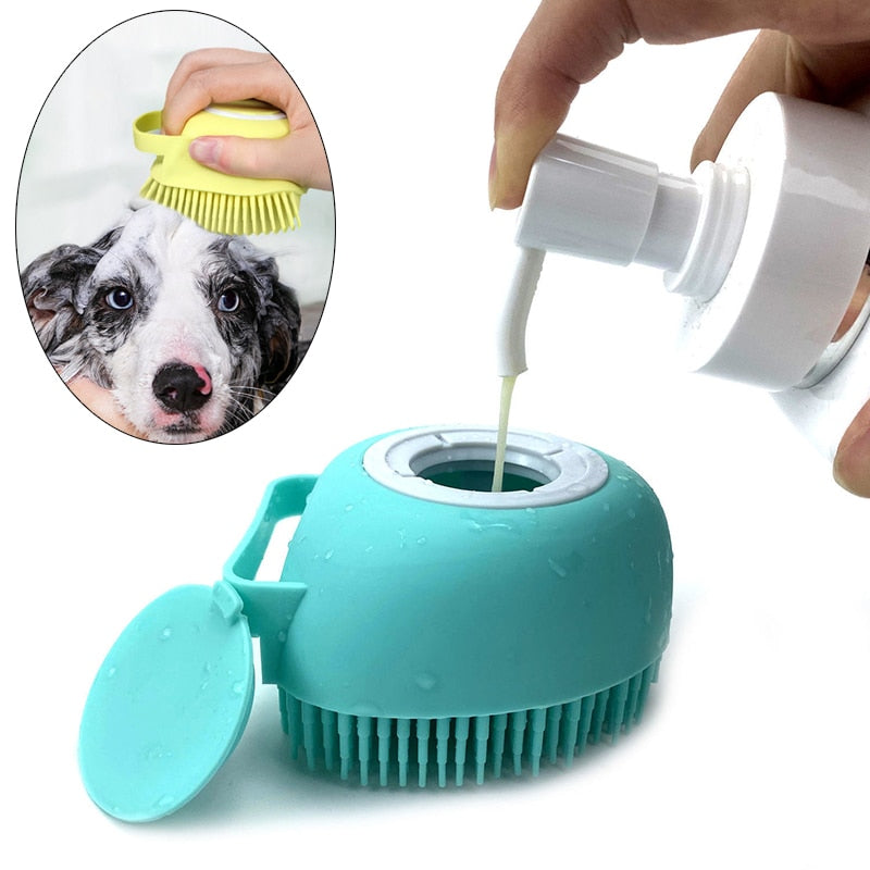 DOGGY BRUSH with integrated soap