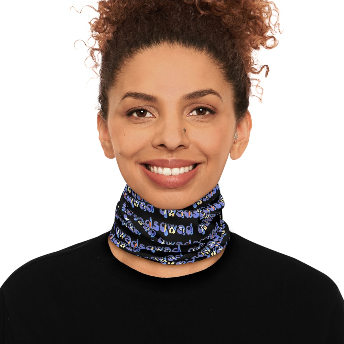 Colorful Comfort: Qwadsqwad's unique Neck Warmer With Drawstring !