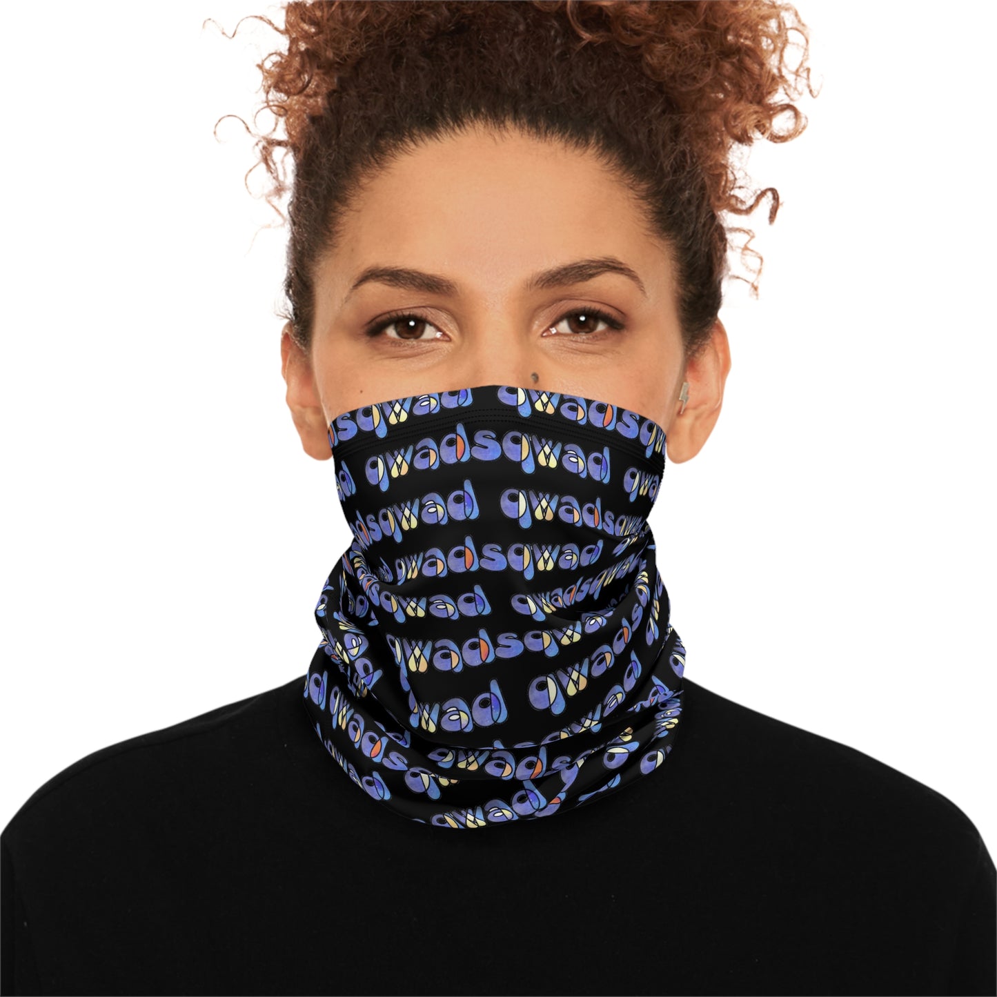 Colorful Comfort: Qwadsqwad's unique Neck Warmer With Drawstring !