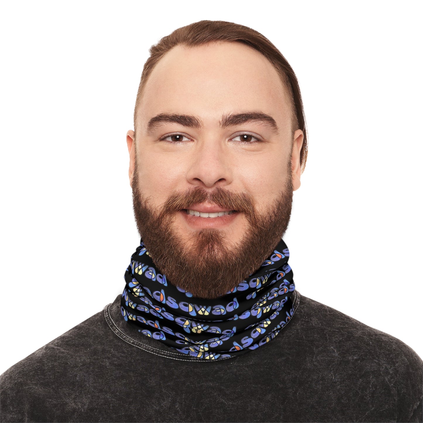Colorful Comfort: Qwadsqwad's unique Neck Warmer With Drawstring !
