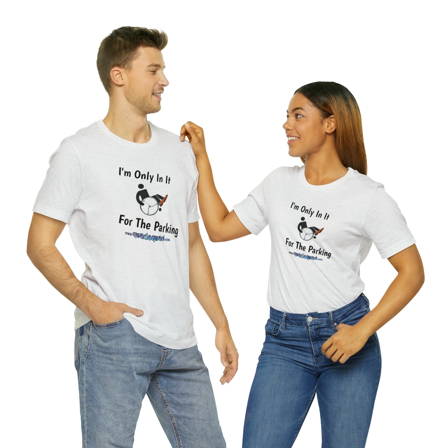 Inclusive Humor, Exclusive Parking: 'Only in it for the Parking' Unisex Short Sleeve Tee