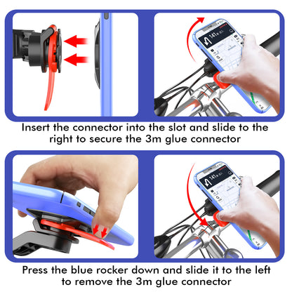 QwadConnect Handlebar Mount. The most secure phone mount!