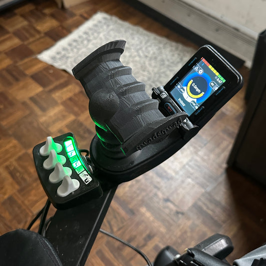 QwadSteer Goal-post wheelchair joystick V2!