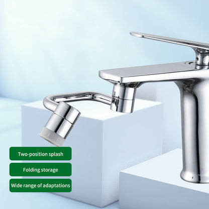 FlexyFlow Universal Faucet Extension with 180-Degree Rotation and Dual Spray Modes