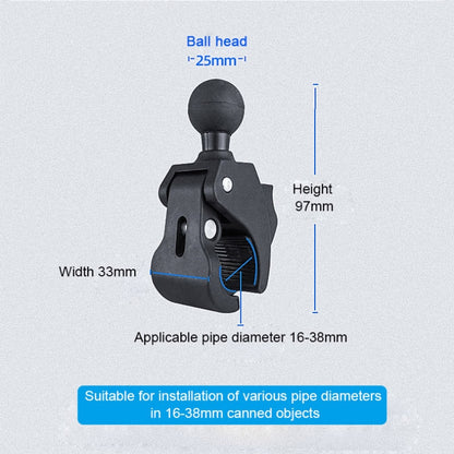 QwadClaw Double Socket Arm Mounting system KIT with Post Clamp and extra Base Adapter's (square circle or diamond)