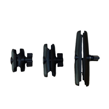 QwadClaw Double Socket Arm Mounting system KIT with Post Clamp and extra Base Adapter's (square circle or diamond)