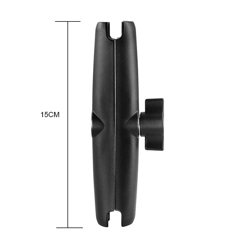 QwadConnect Long Adjustable Double Socket Arm (150mm) for 1" ball mounts