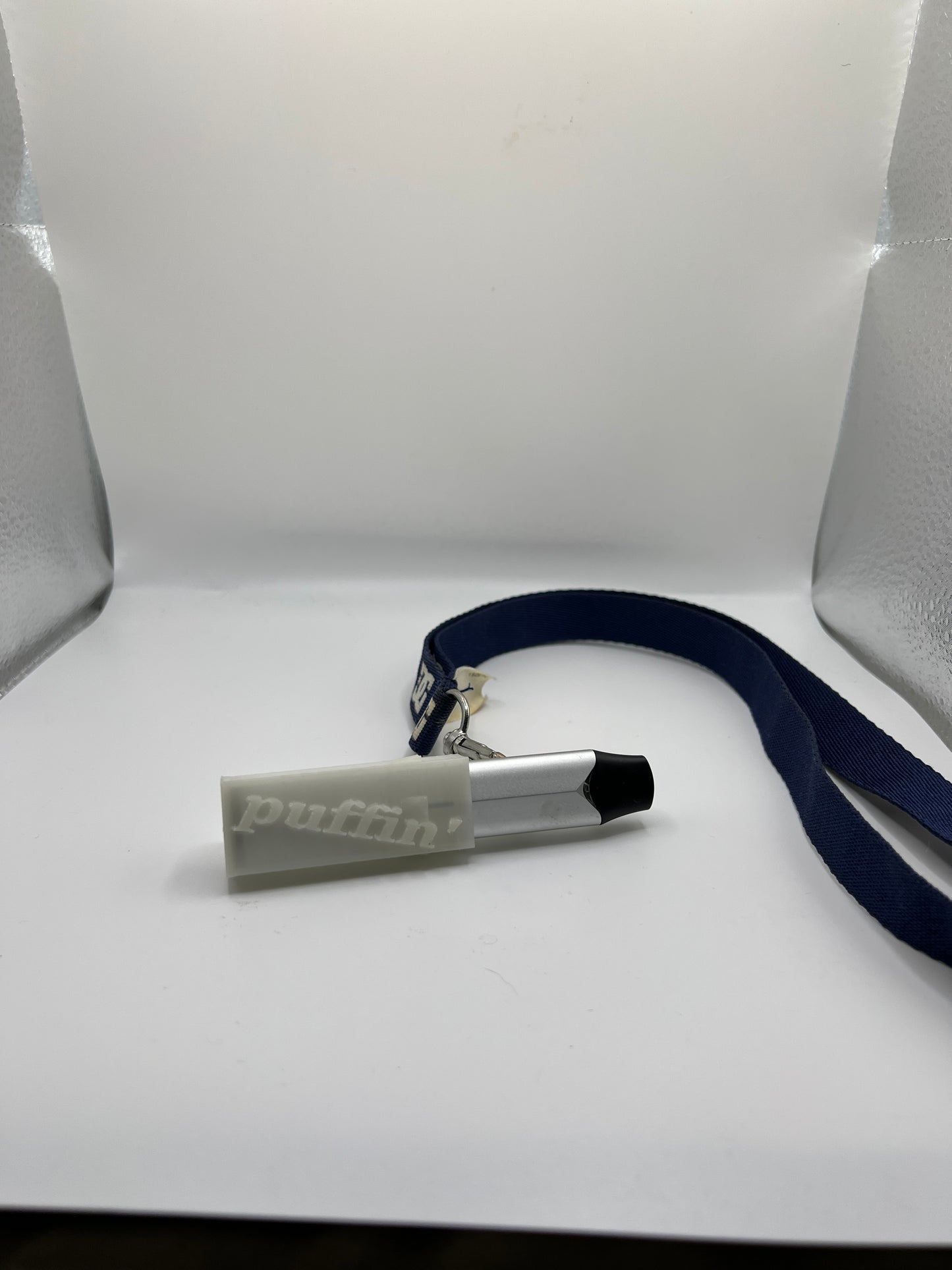 The Puffin' Vuse Holder with Lanyard. Stay Stylish and Secure!