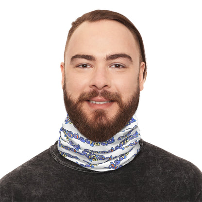 Colorful Comfort: Qwadsqwad's unique Neck Warmer With Drawstring !