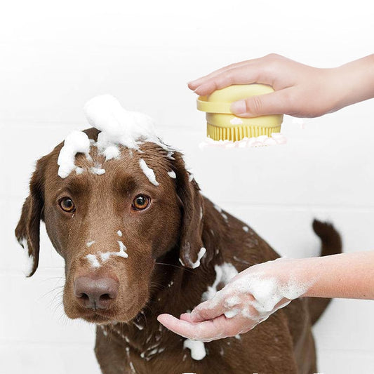 DOGGY BRUSH with integrated soap
