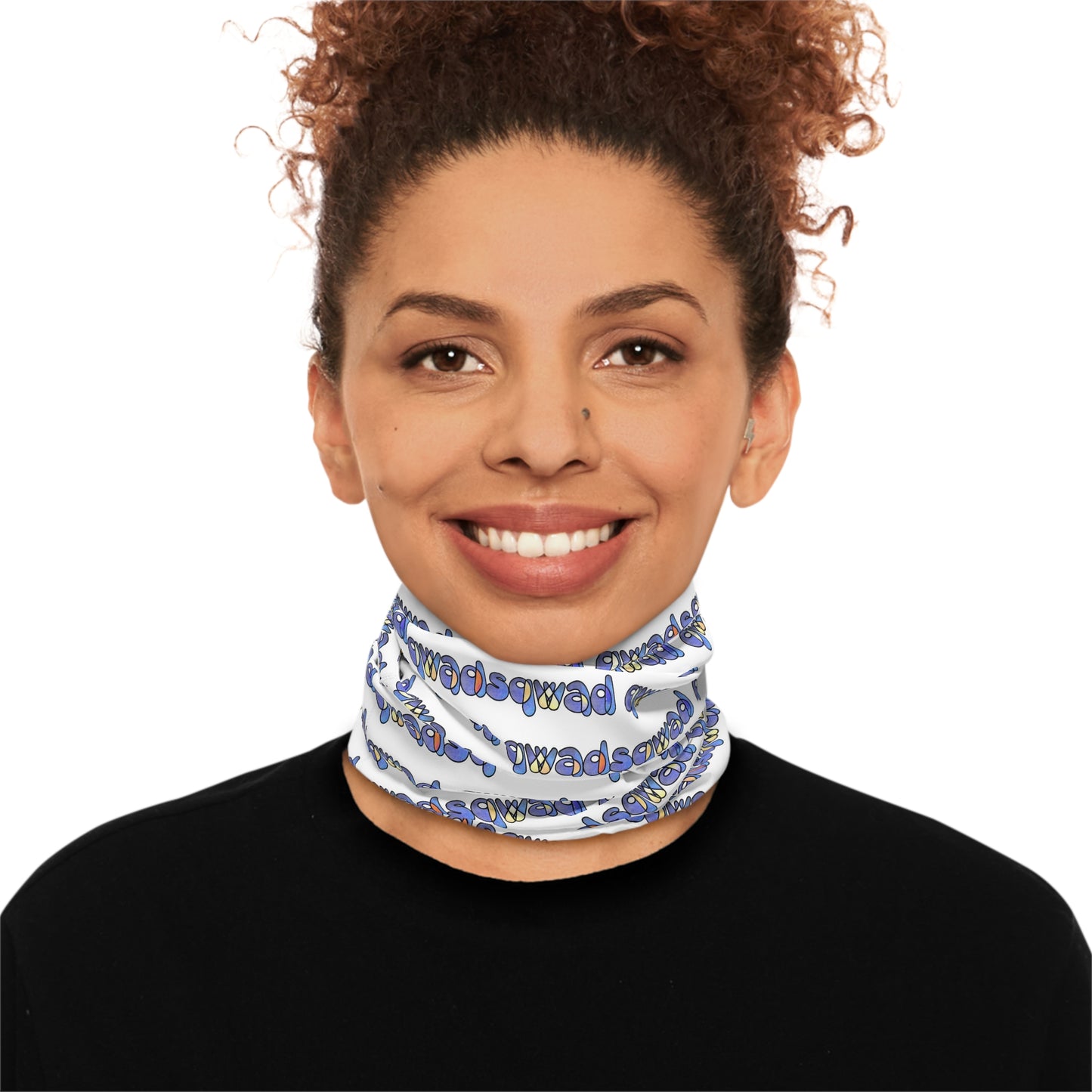 Colorful Comfort: Qwadsqwad's unique Neck Warmer With Drawstring !